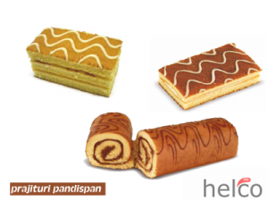 Linie productie pandispan , swiss roll , rulada 